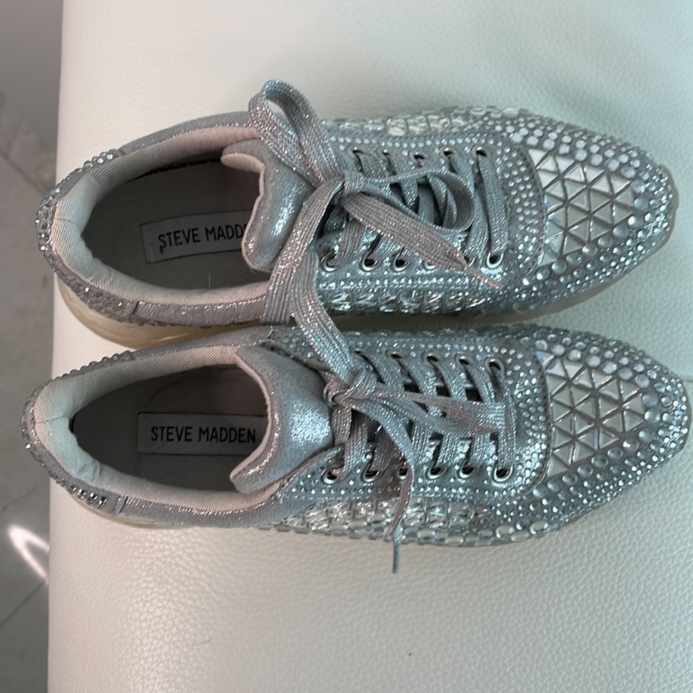 Silver sneakers